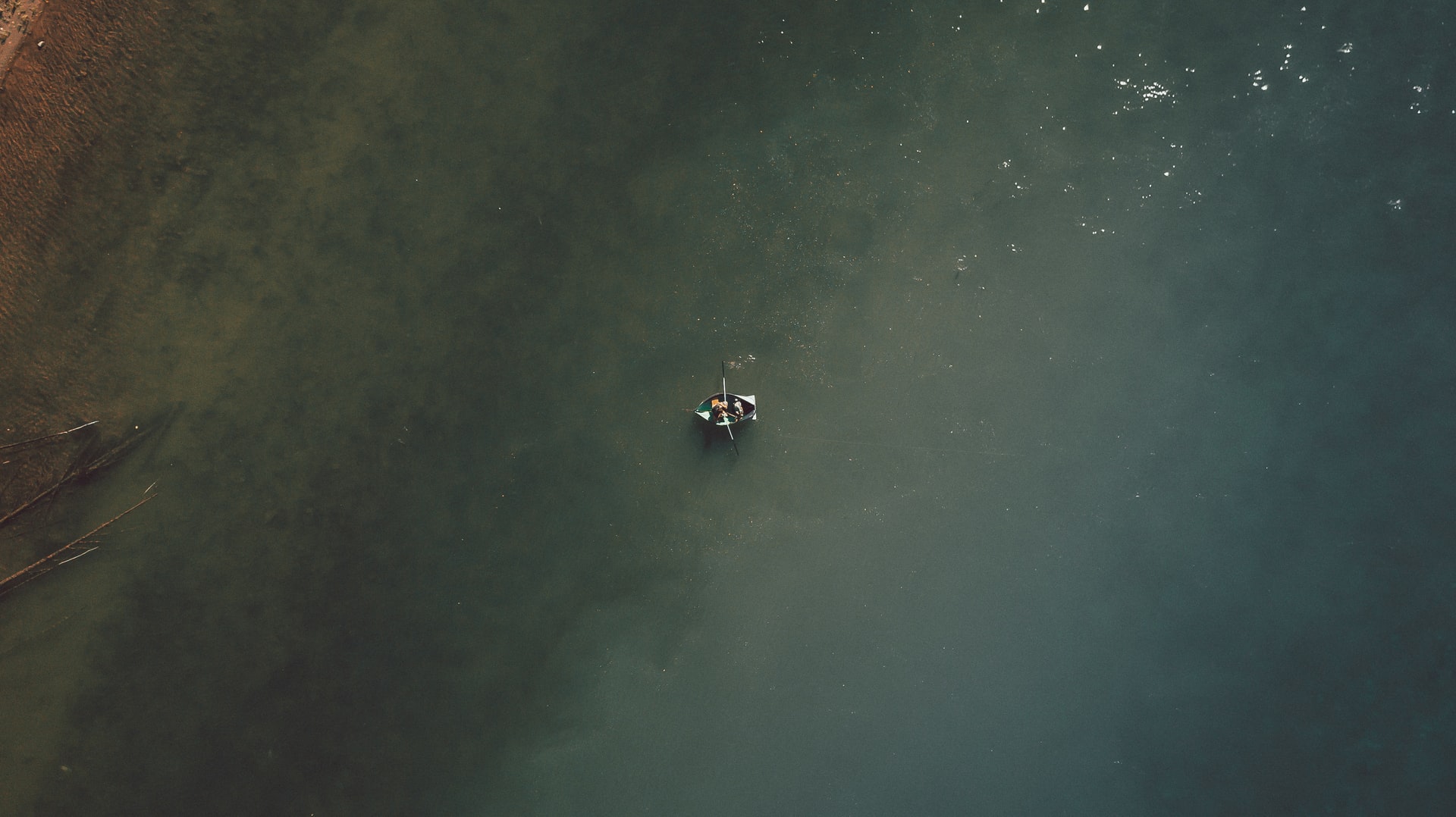 A boat at the sea